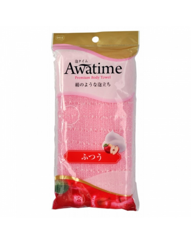 Мочалка для тела средней жесткости Awa time body towel normal