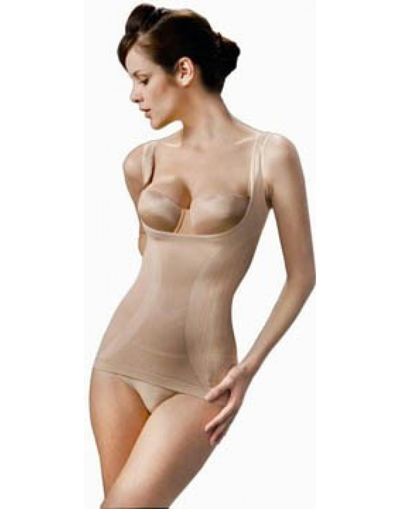 Майка корректирующая с массажным и подтягивающим действием с протеинами шелка “соты” размер L-LL 48-52