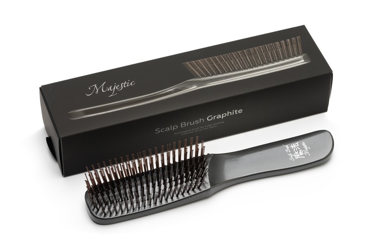 Расчёска Majestic Graphite универсальная для всех типов волос
