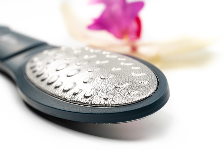 Лазерная педикюрная терка для ног умная Oval Schere Nagel синяя