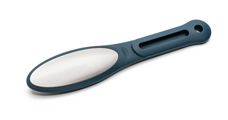 Лазерная педикюрная терка для ног умная Oval Schere Nagel синяя