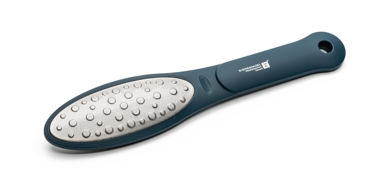 Лазерная педикюрная терка для ног умная Oval Schere Nagel синяя