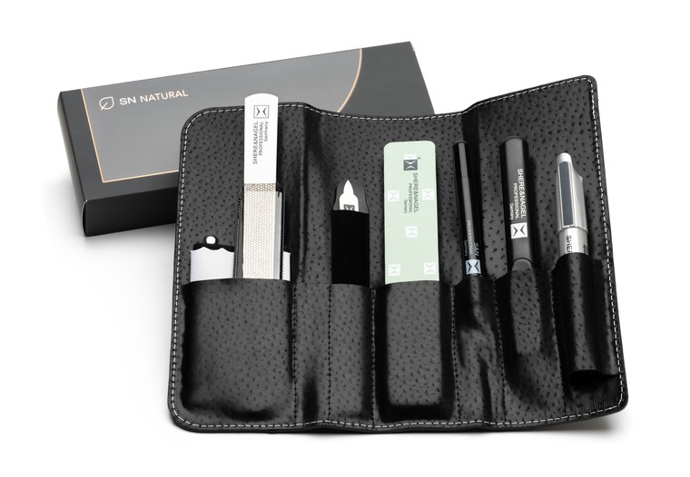 Набор для необрезного маникюра и педикюра из 6- ти предметов в кофре (черный) Schere Nagel