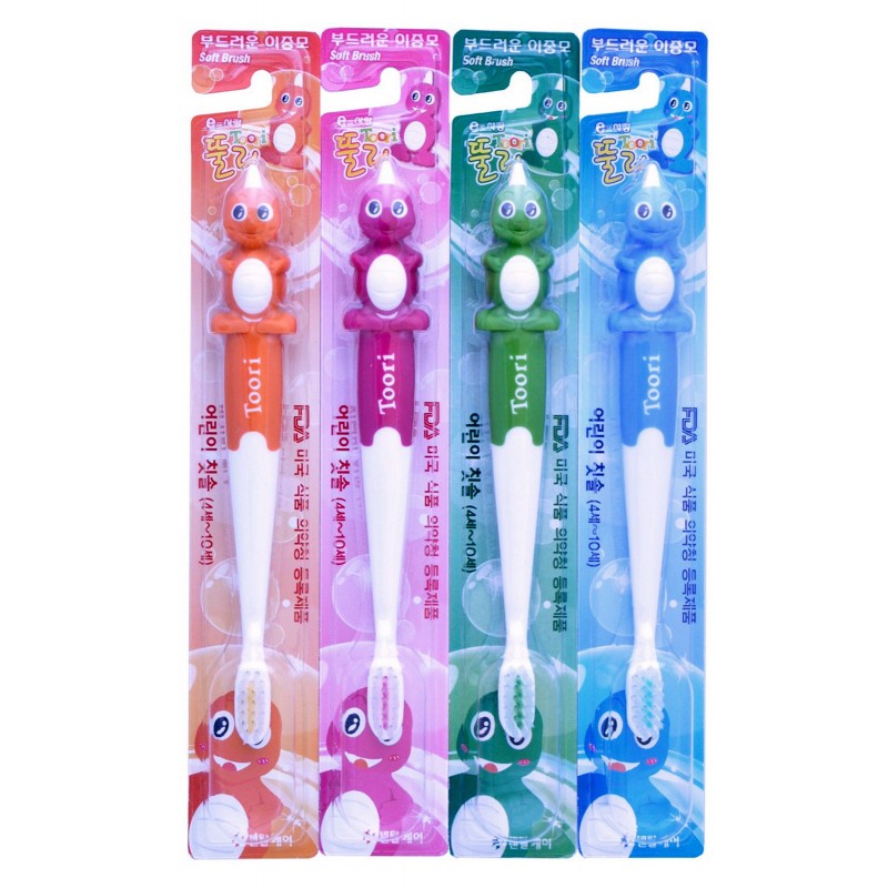 Набор зубных щеток для детей 4-10 лет, 4 шт.