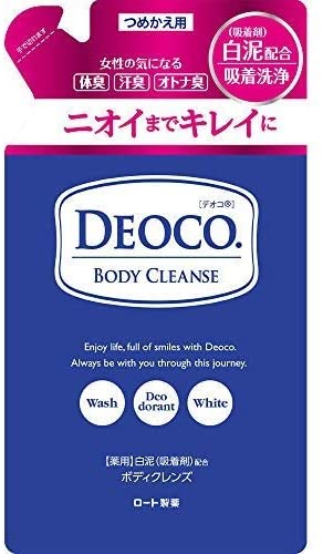 Гель для душа против возрастного запаха Rohto Deoco Medicated Body Cleanse / сменная упаковка