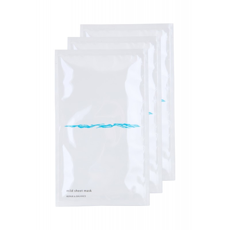 Маска тканевая для чувствительной кожи лица без добавок ”ВОССТАНОВЛЕНИЕ И БАЛАНС”, MEISHOKU REPAIR&BALANCE Mild Sheet Mask