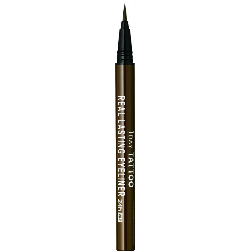 Влагостойкая жидкая подводка для глаз 24 часа (коричневый), REAL LASTING EYELINER 24h WP