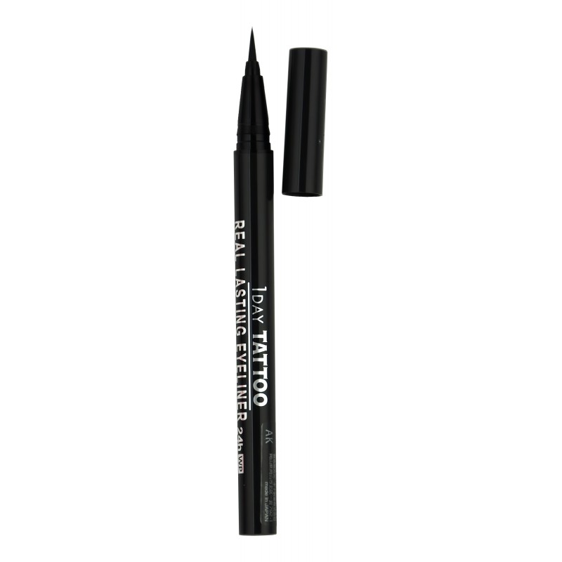 Влагостойкая жидкая подводка для глаз 24 часа (Мягкий черный), REAL LASTING EYELINER 24h WP