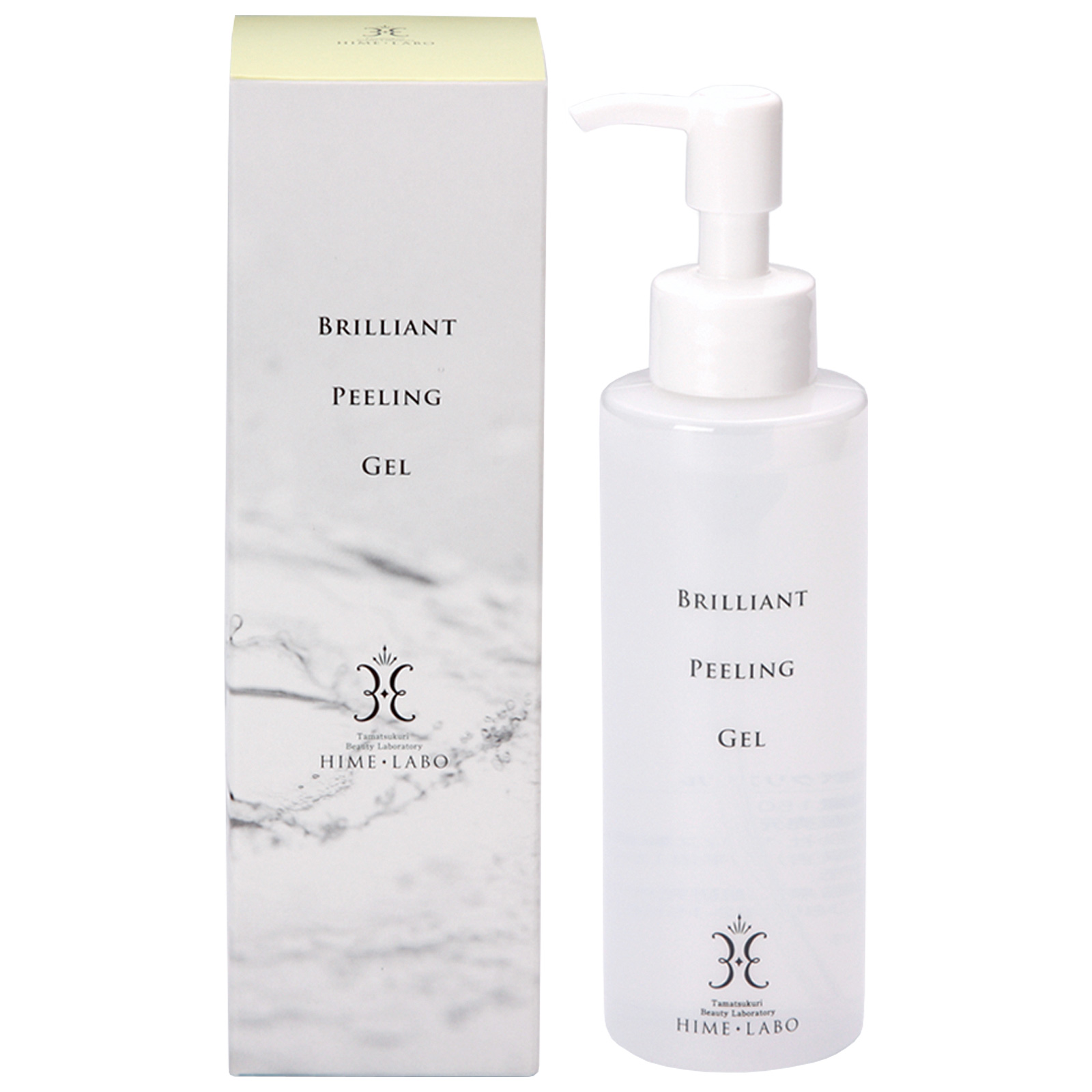 Очищающий гель-пилинг для лица на основе термальной воды Химэ Лабо Бриллиант, Hime Labo Brilliant Peeling Gel.
