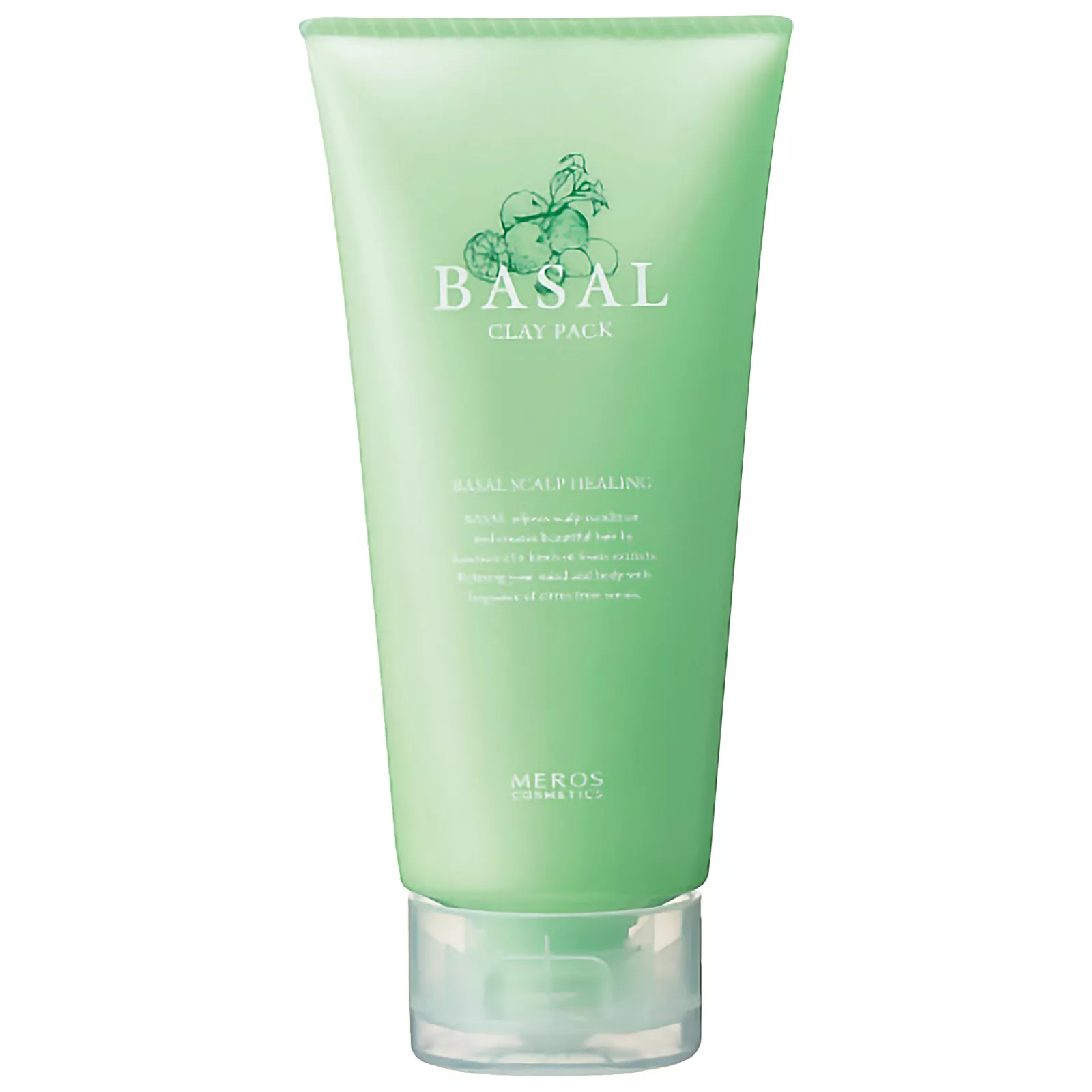 Глубокоочищающая маска для кожи головы на основе лечебной глины Мерос Косметикс Базал, Meros Cosmetics Basal Clay Pack.