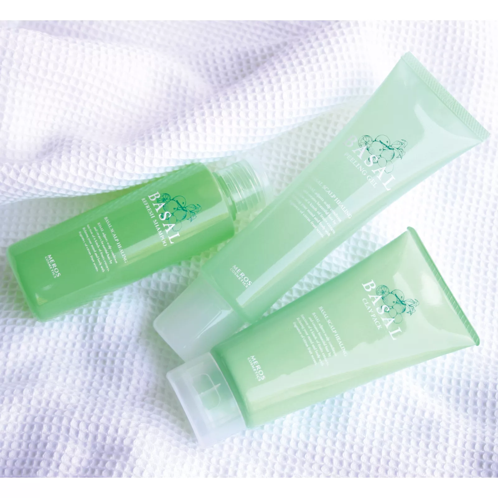 Глубокоочищающая маска для кожи головы на основе лечебной глины Мерос Косметикс Базал, Meros Cosmetics Basal Clay Pack.