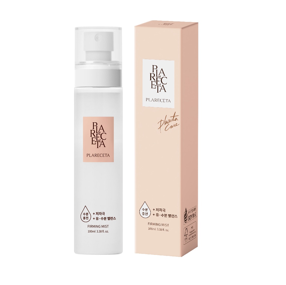 Лосьон - спрей плацентарный увлажняющий PlaReceta Firming Mist