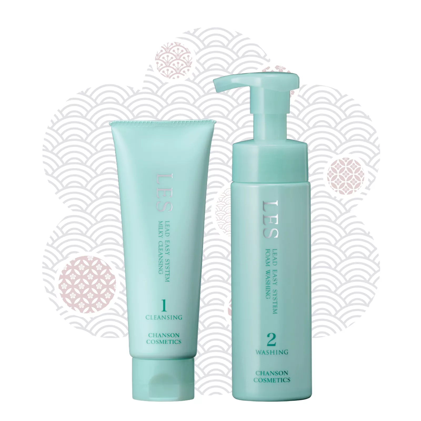 Подарочный набор косметики Chanson Cosmetics LES для очищения чувствительной кожи лица, 2 продукта