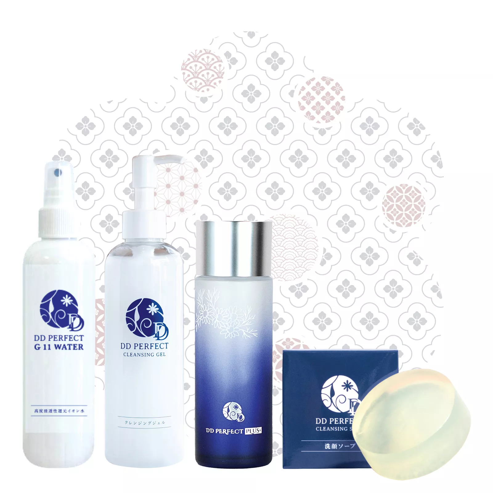 Подарочный набор уходовой косметики для лица DD Perfect, 4 продукта