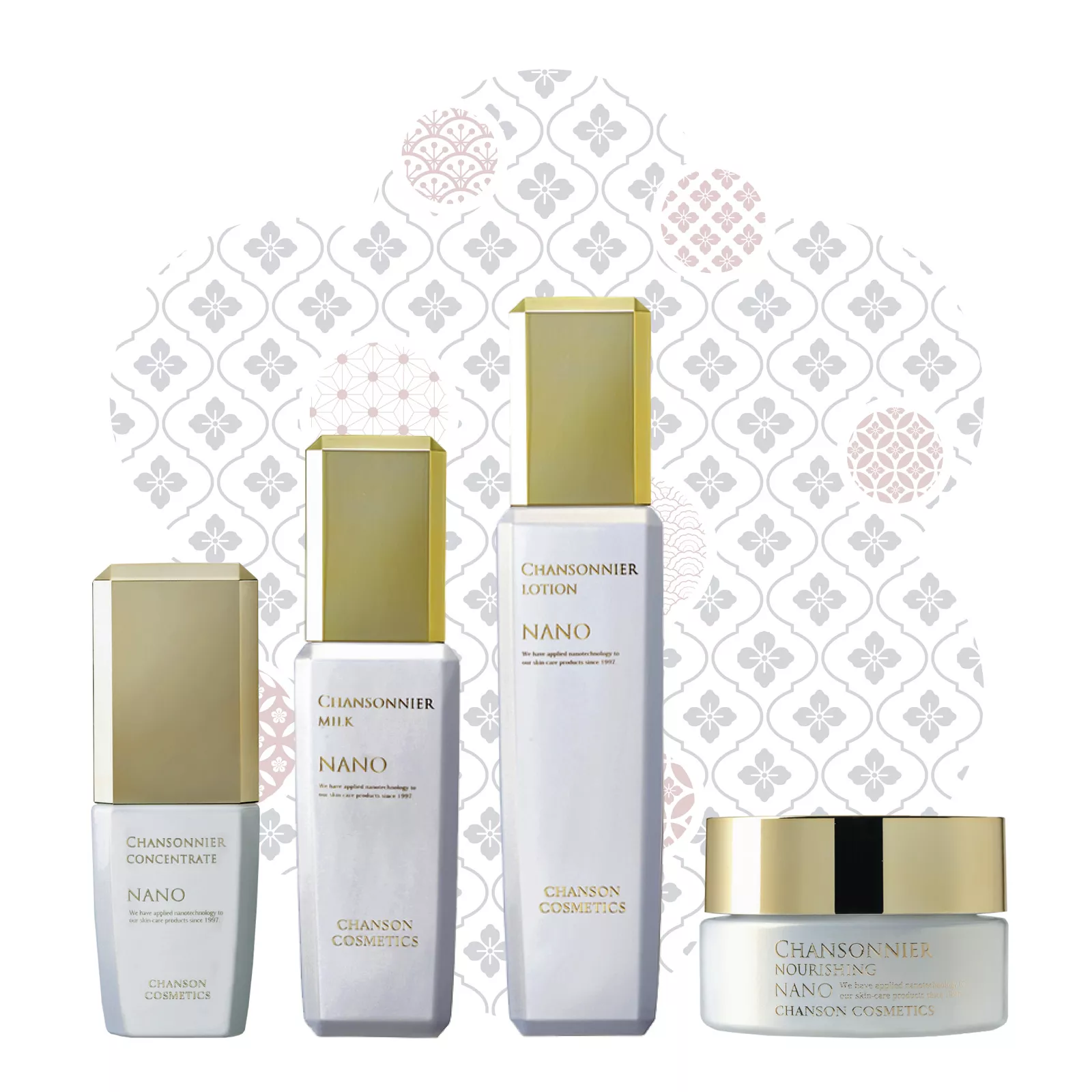 Подарочный набор уходовой косметики для возрастной кожи лица Chanson Cosmetics Chansonnier Nano 4 продукта