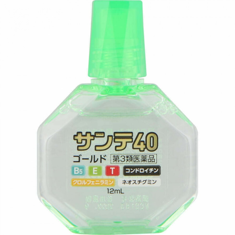 Возрастные капли для глаз с хондроитином / Santen "Sante 40 Gold"