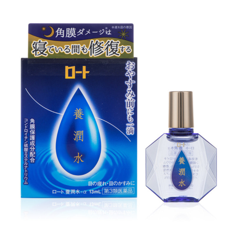 Ночные глазные капли с витамином E / Rohto "Night Moisturizer"