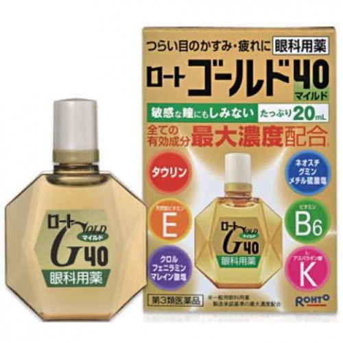 Капли для глаз Rohto 40 Gold Mild