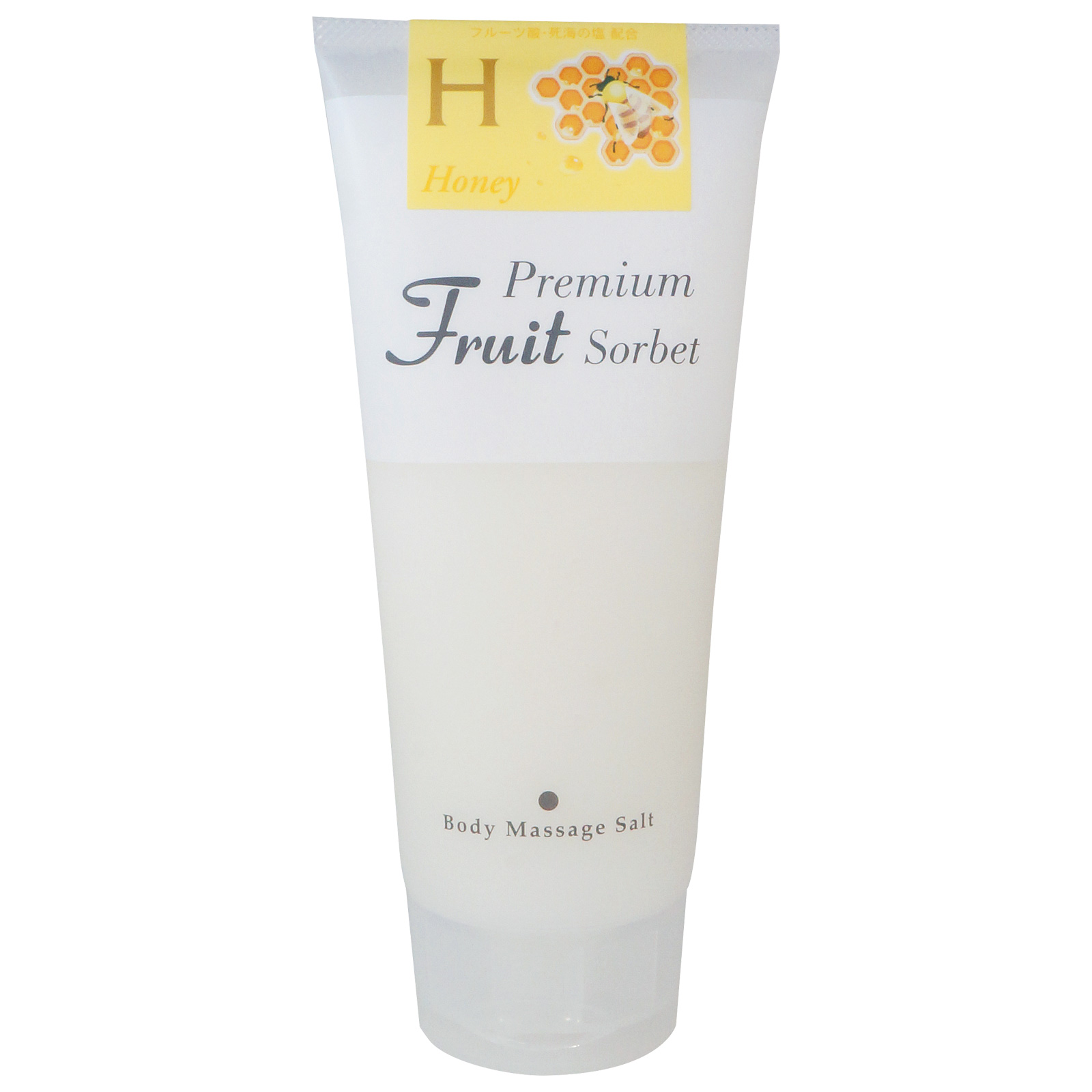 Премиальный фруктовый скраб-сорбет для тела на основе соли «Мёд» Космепро, Cosmepro Premium Fruit Sorbet Body Massage Salt Honey