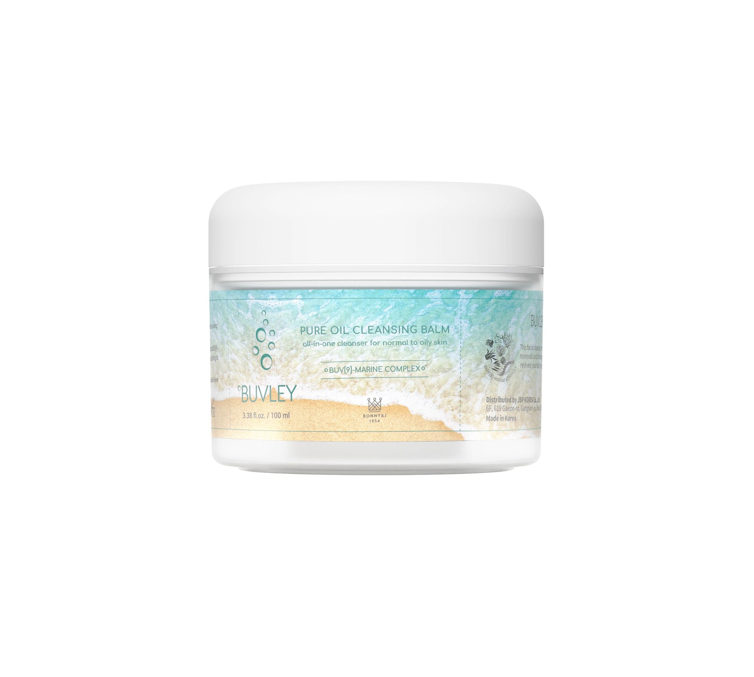 Очищающий деликатный бальзам с океаническим комплексом, Buvley Pure Oil Cleansing Balm