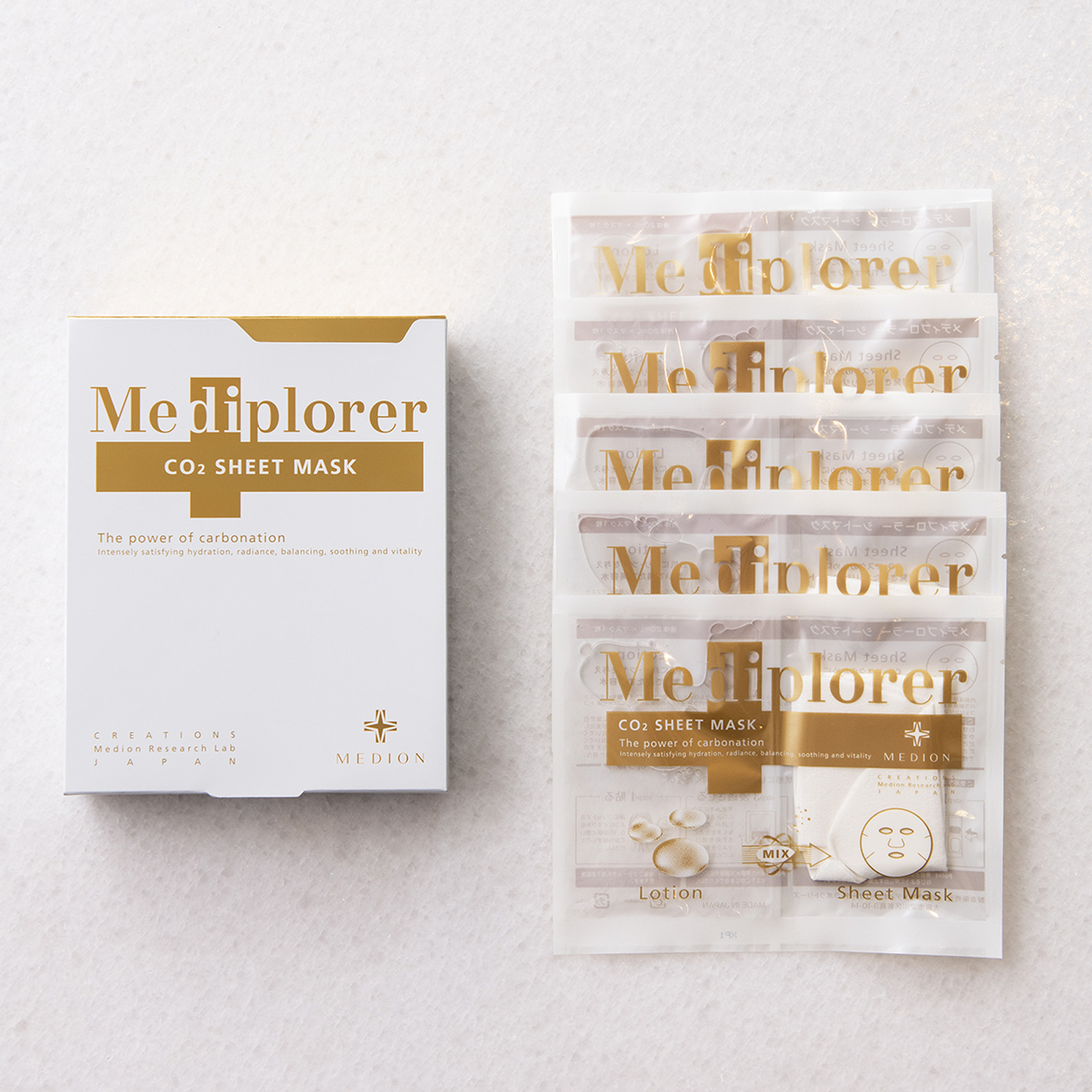 Тканевая маска для лица СО2 Медиплорер, Mediplorer CO2 Sheet Mask.