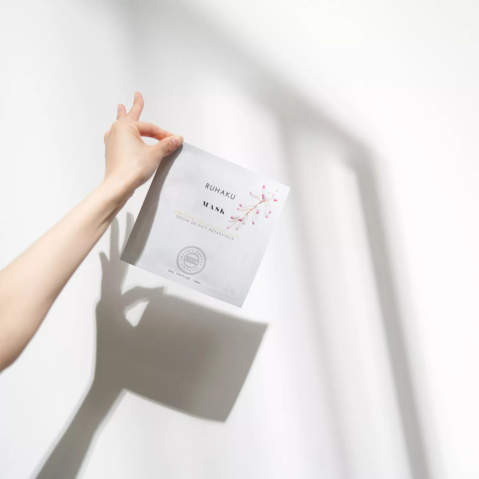 Тканевая питательная кремовая маска для лица Рухаку, Ruhaku Enriched Creamy Sheet Mask.