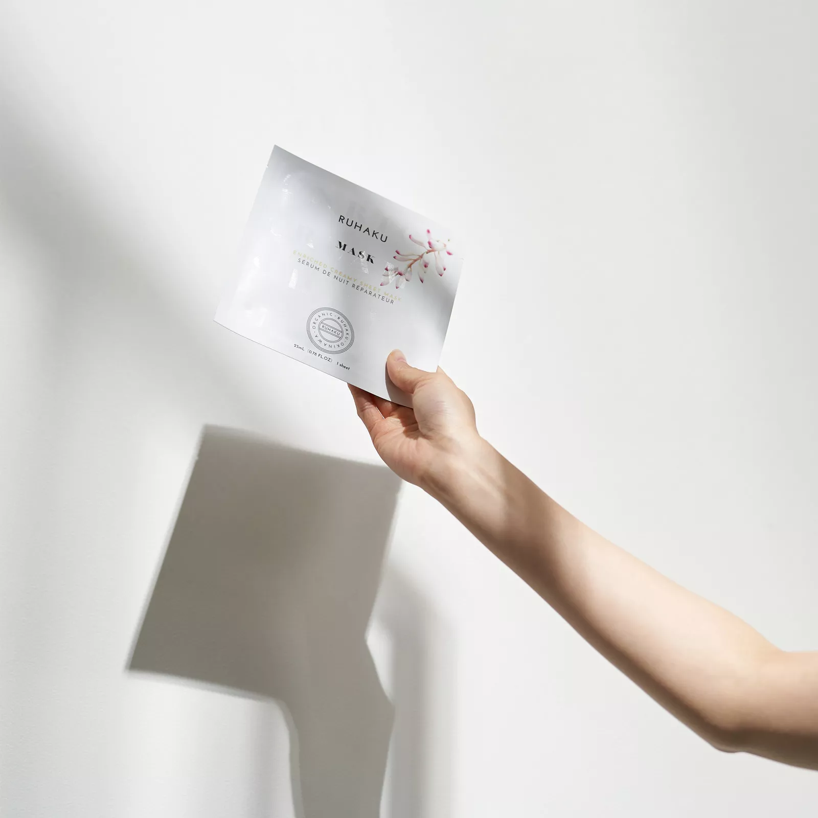 Тканевая питательная кремовая маска для лица Рухаку, Ruhaku Enriched Creamy Sheet Mask.