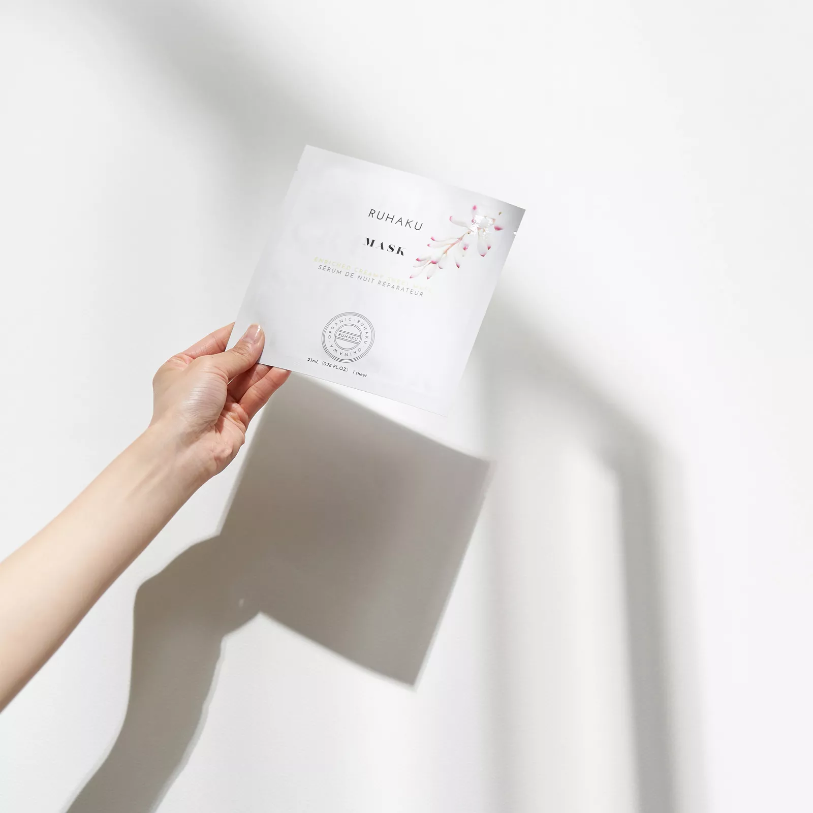 Тканевая питательная кремовая маска для лица Рухаку, Ruhaku Enriched Creamy Sheet Mask.