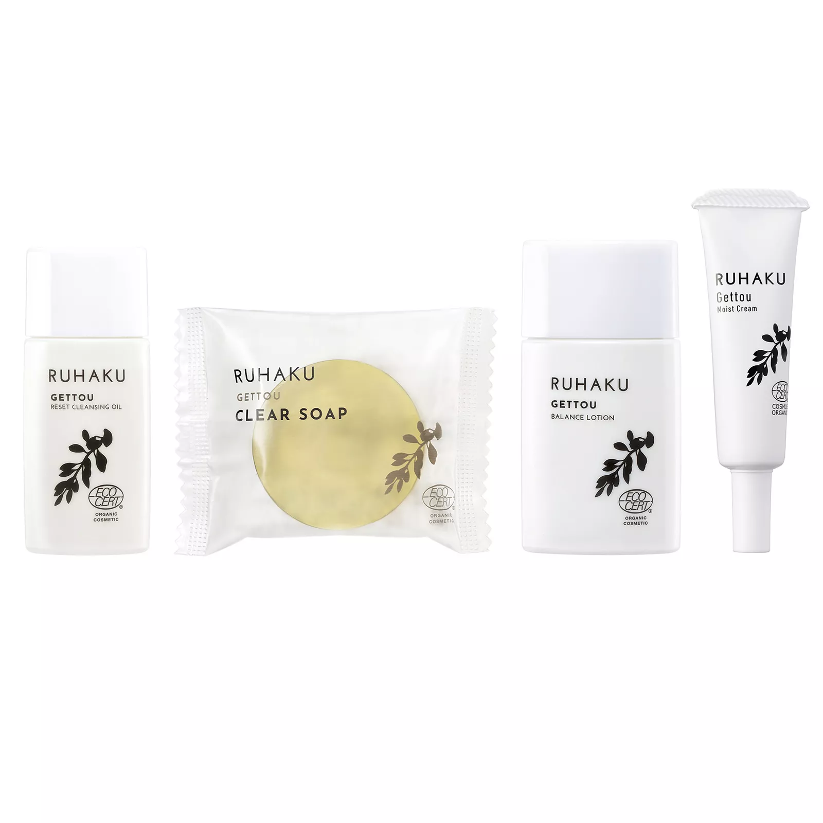 Пробный сет уходовой косметики для лица Рухаку, Ruhaku Trial Set S.