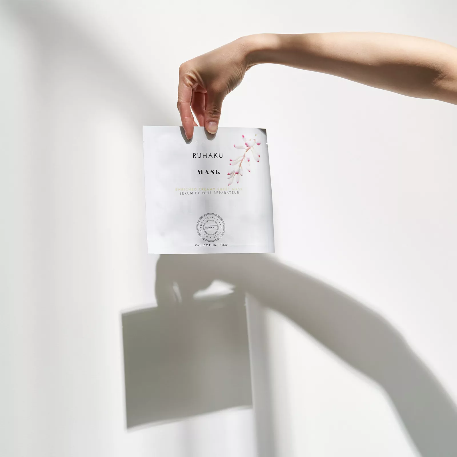 Тканевая питательная кремовая маска для лица Рухаку, Ruhaku Enriched Creamy Sheet Mask.