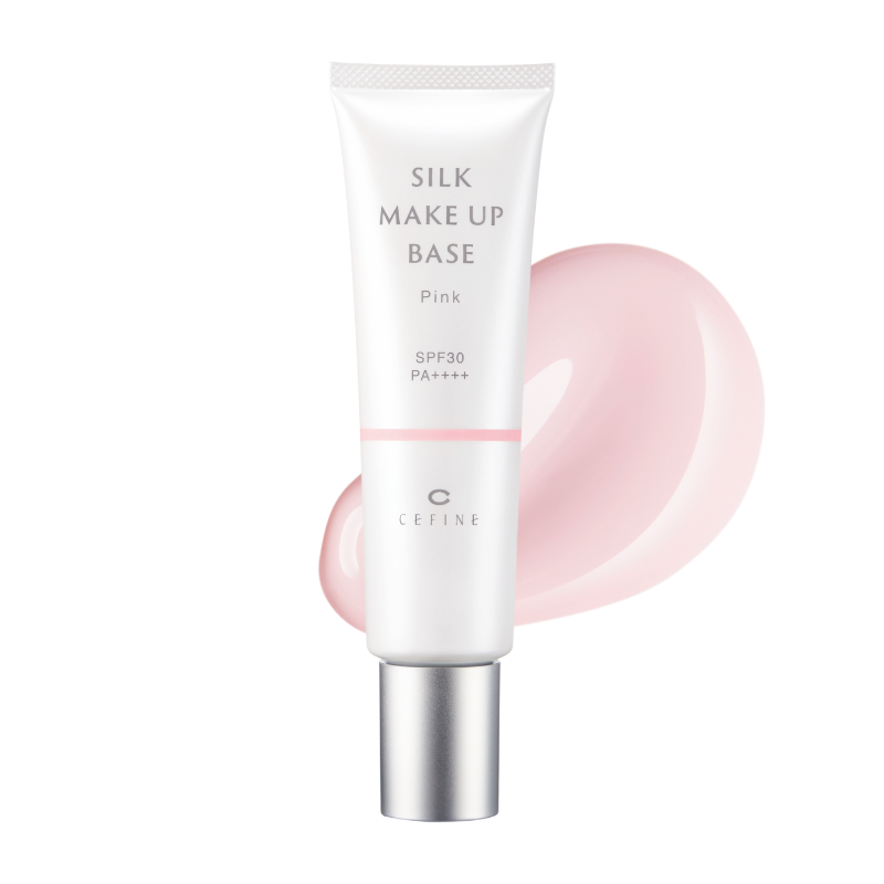 Солнцезащитная база под макияж с шелком (розовый) SILK MAKE UP BASE SPF30 PA++++ (pink), CEFINE