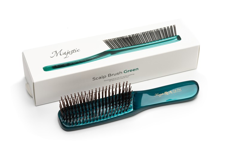 Расческа Majestic Green для густых и длинных волос