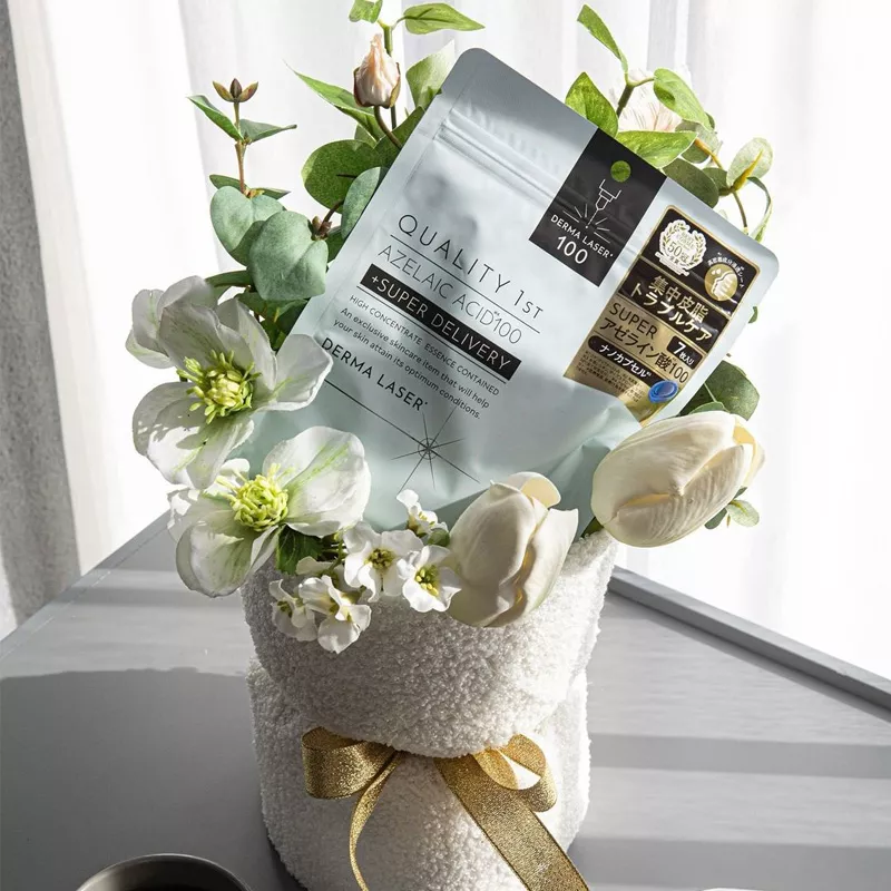 Маска дерма лазер супер с азелаиновой кислотой Acid 100 Кволити Фест, 7 шт. Quality 1st Derma Laser Super Azelaic Acid 100.