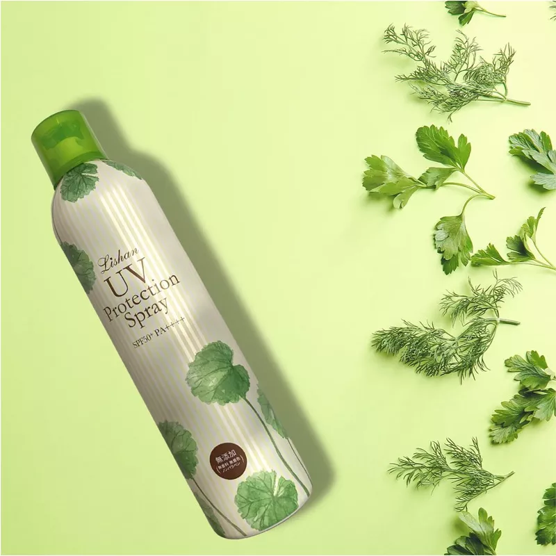 Солнцезащитный спрей без добавок без запаха Лишан, 200 г Lishan UV Protection Spray (Additive-frее) SPF 50+ PA++++.