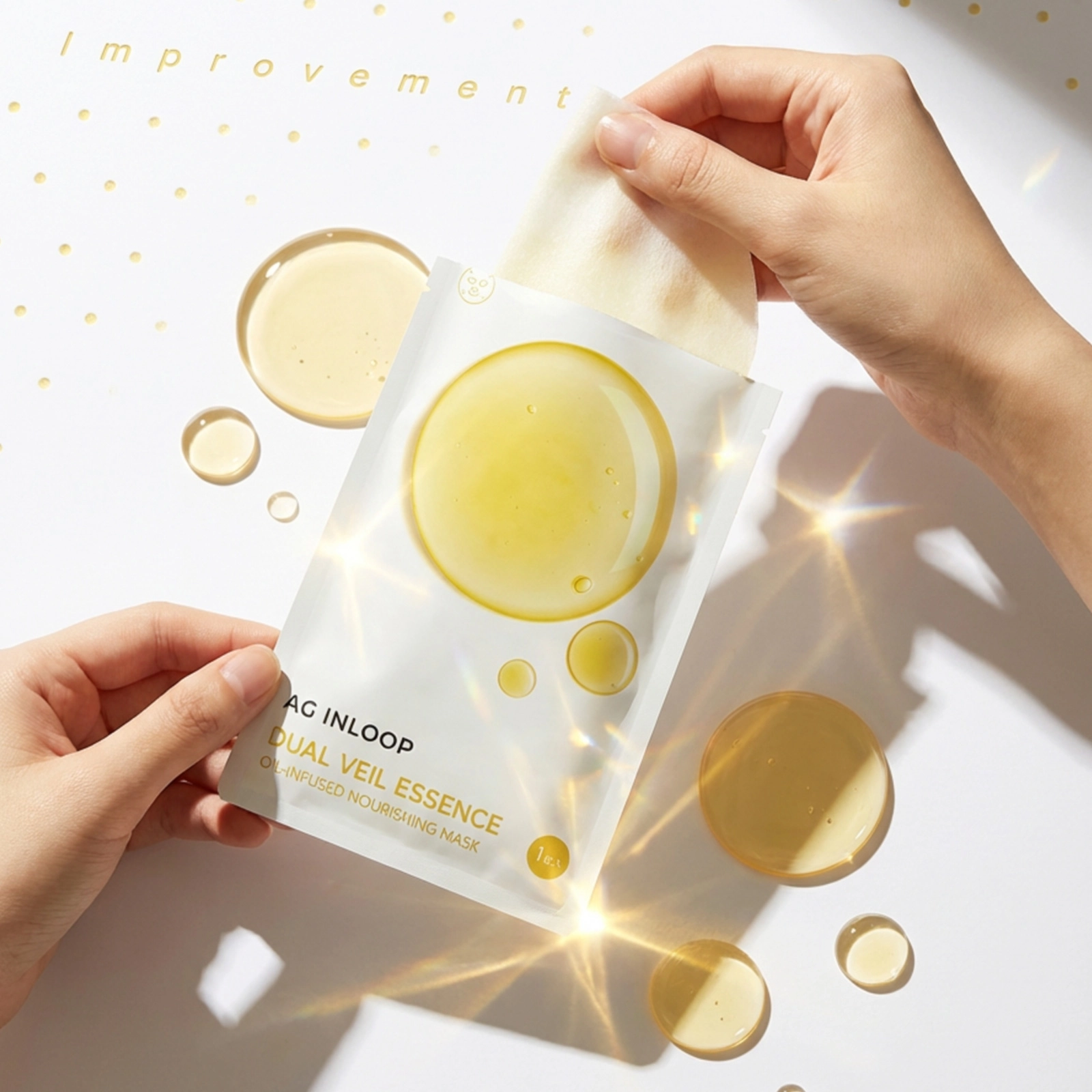 Питательная маска-масло NAD+ Oil AЖ Инлооп Кокочи, 5 шт. х 25 мл Cocochi AG Inloop Nad+ Oil-Infused Nourishing Mask.
