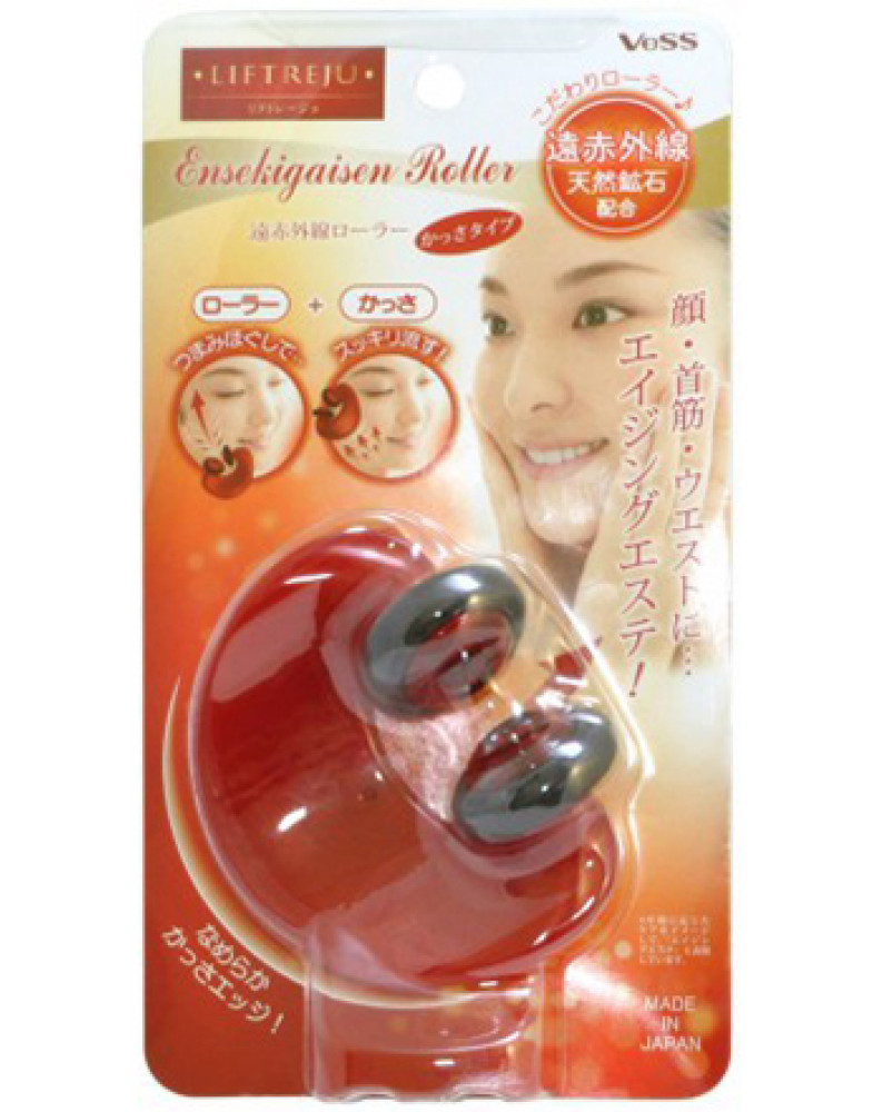 Роликовый массажер для лица и тела с минералами Liftreju face&body roller