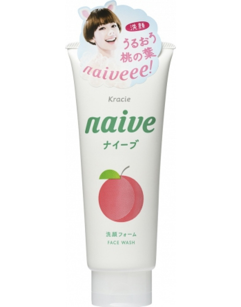 Пенка для умывания с экстрактом листьев персикового дерева Naive