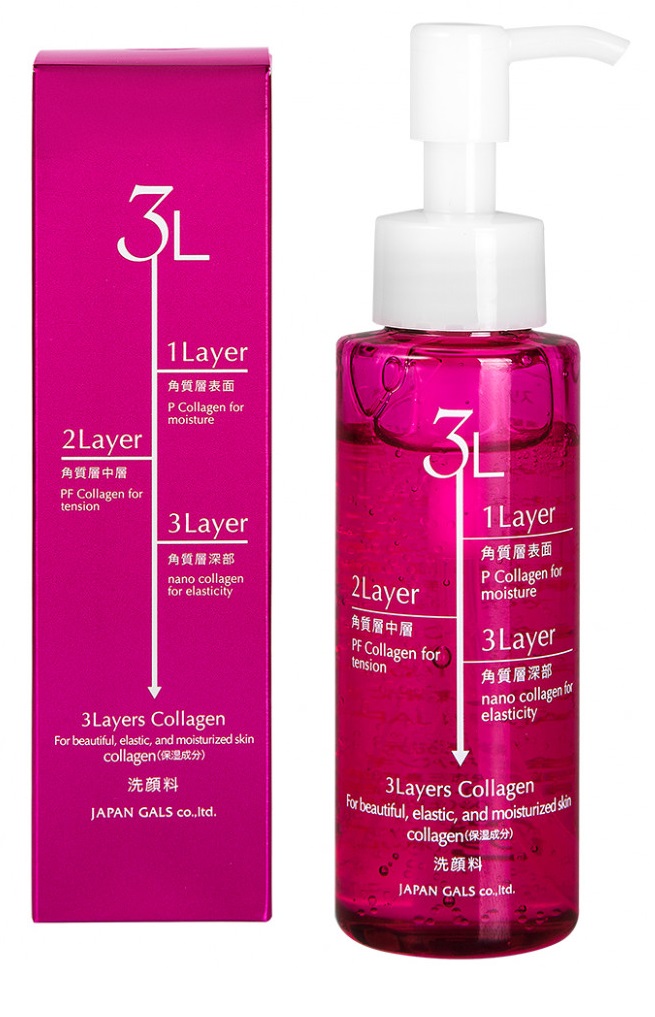 Пенка для умывания с трехслойным коллагеном и скваланом Layers collagen