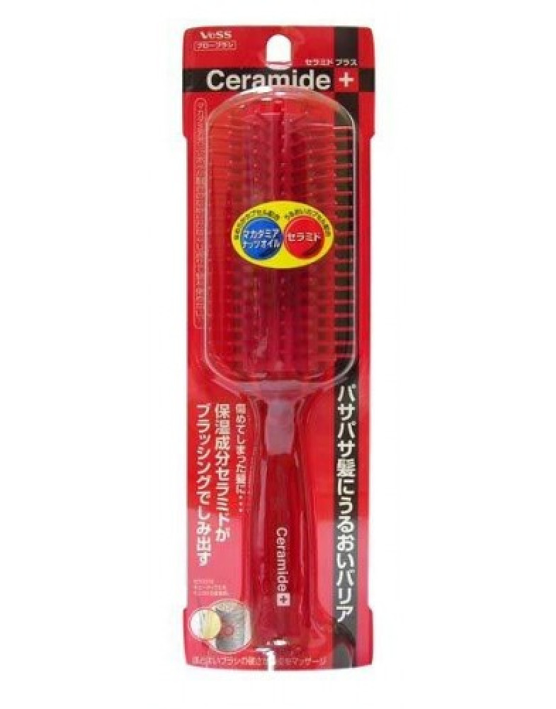 Щетка массажная для увлажнения и смягчения волос с церамидами Ceramide brush